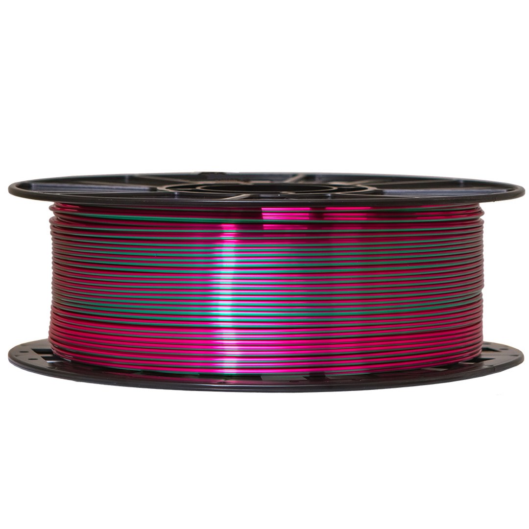Voolt - PLA - Silk - Dourado / Rosa choque / Verde