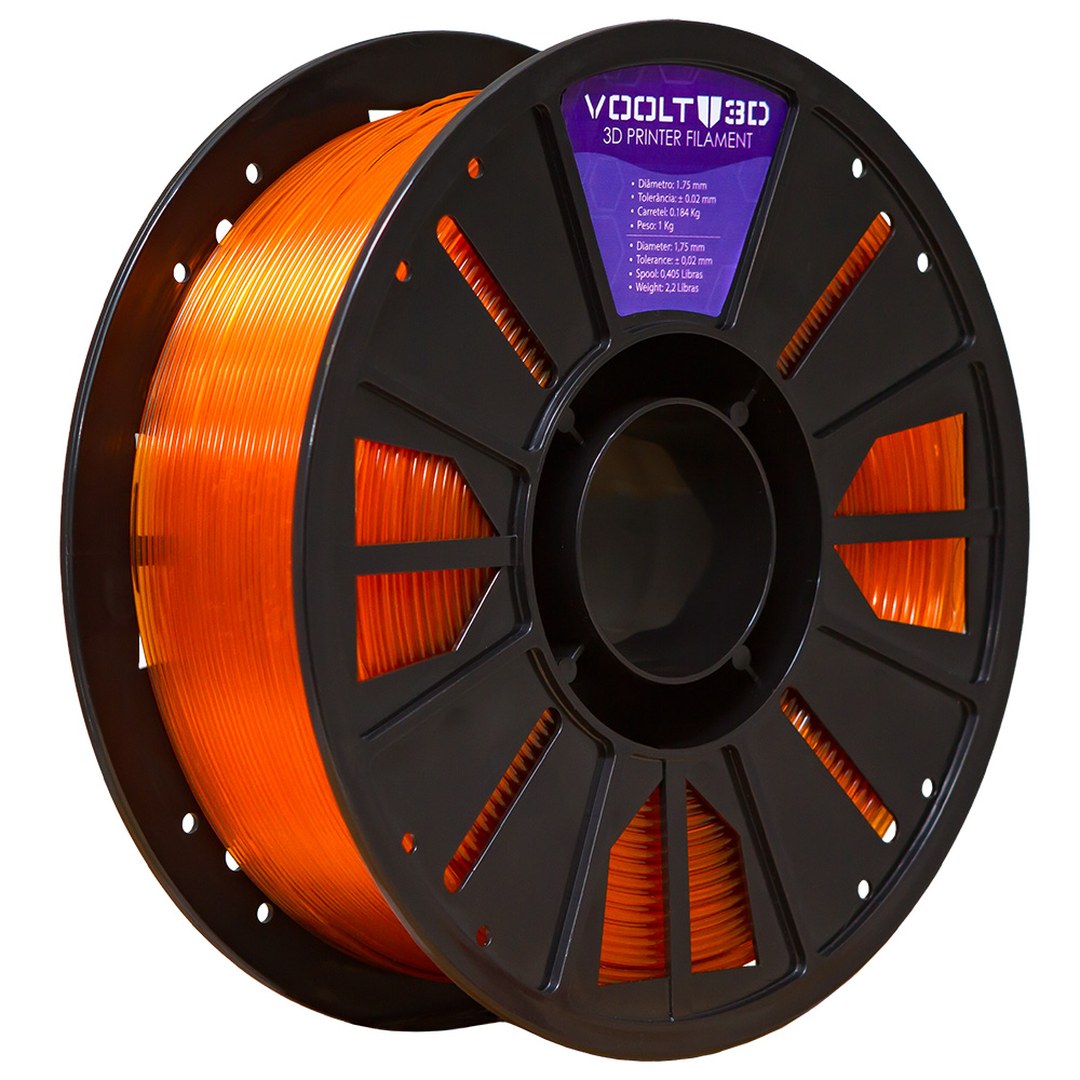 Voolt - PETG HF - Laranja Translúcido