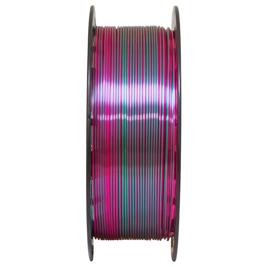 Voolt - PLA - Silk - Dourado / Rosa choque / Verde