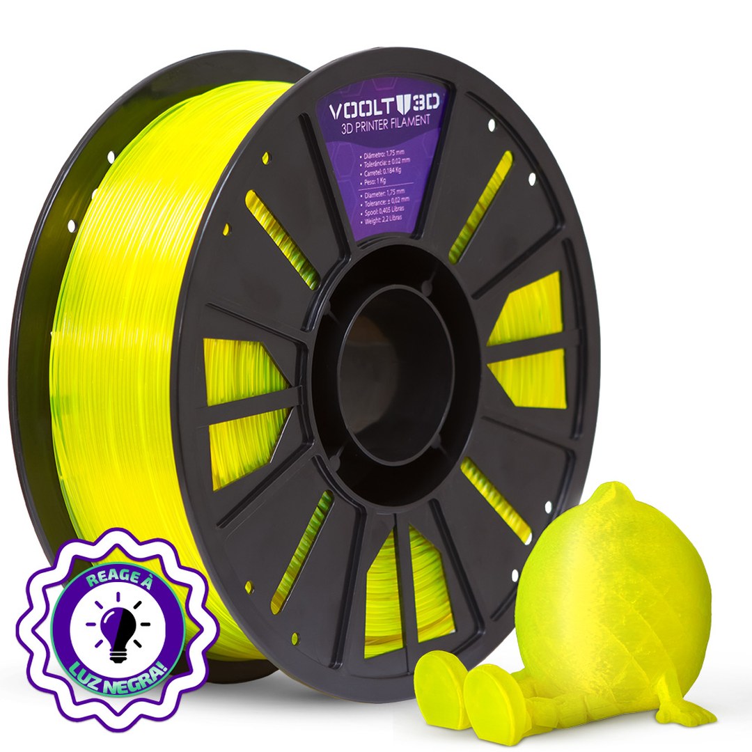 Voolt - PETG HF - Verde Limão Neon Translúcido