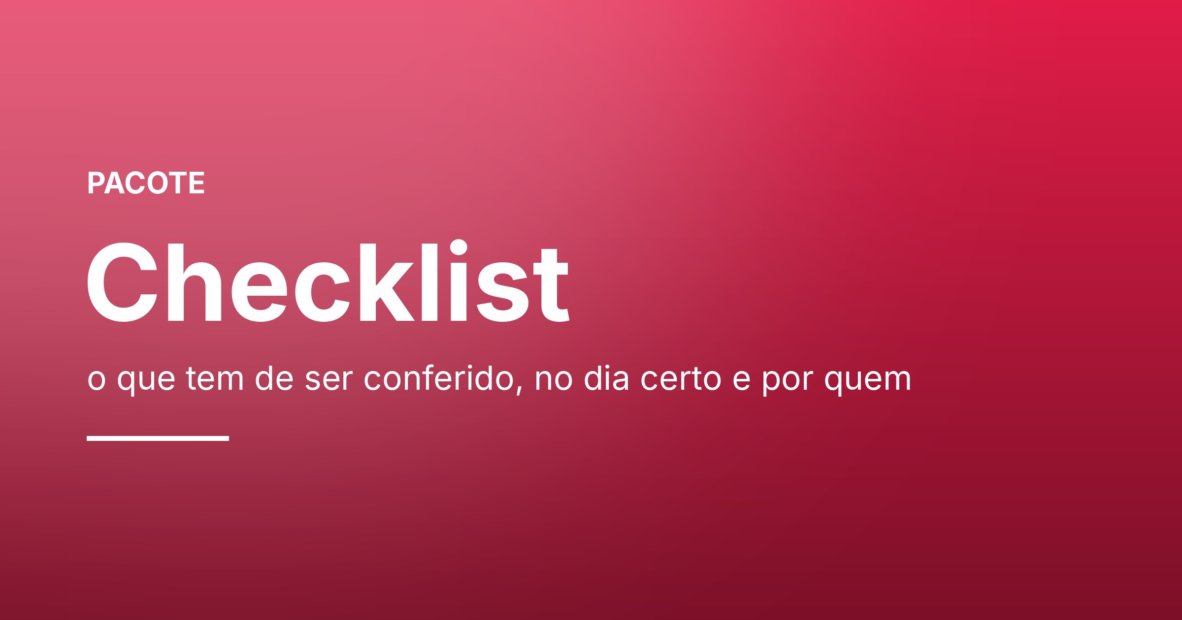 Checklist