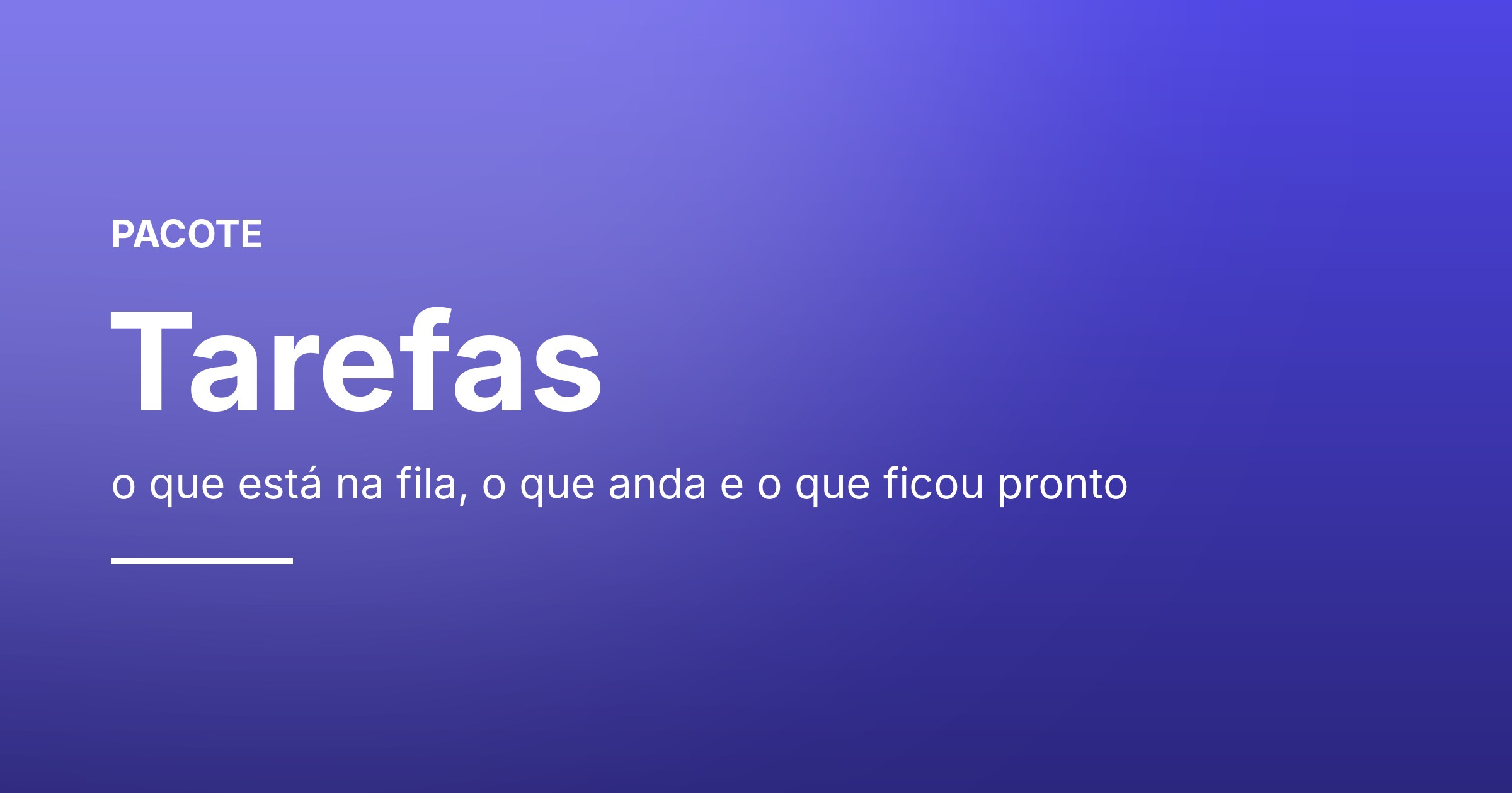 Tarefas