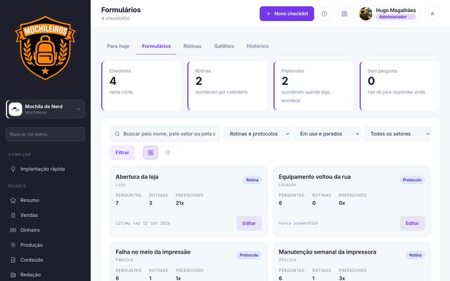 Formulários